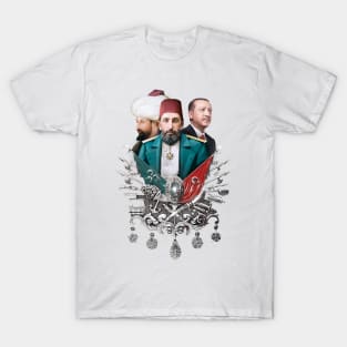 Osmanlı arması | Ottoman Crest - Abdülhamid Han II & Fatih Sultan Selim & Recep Tayyip Erdogan T-Shirt